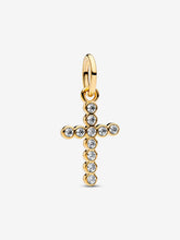 Kreuz Charm-Anhänger – 14 Karat Vergoldung - 764063C01